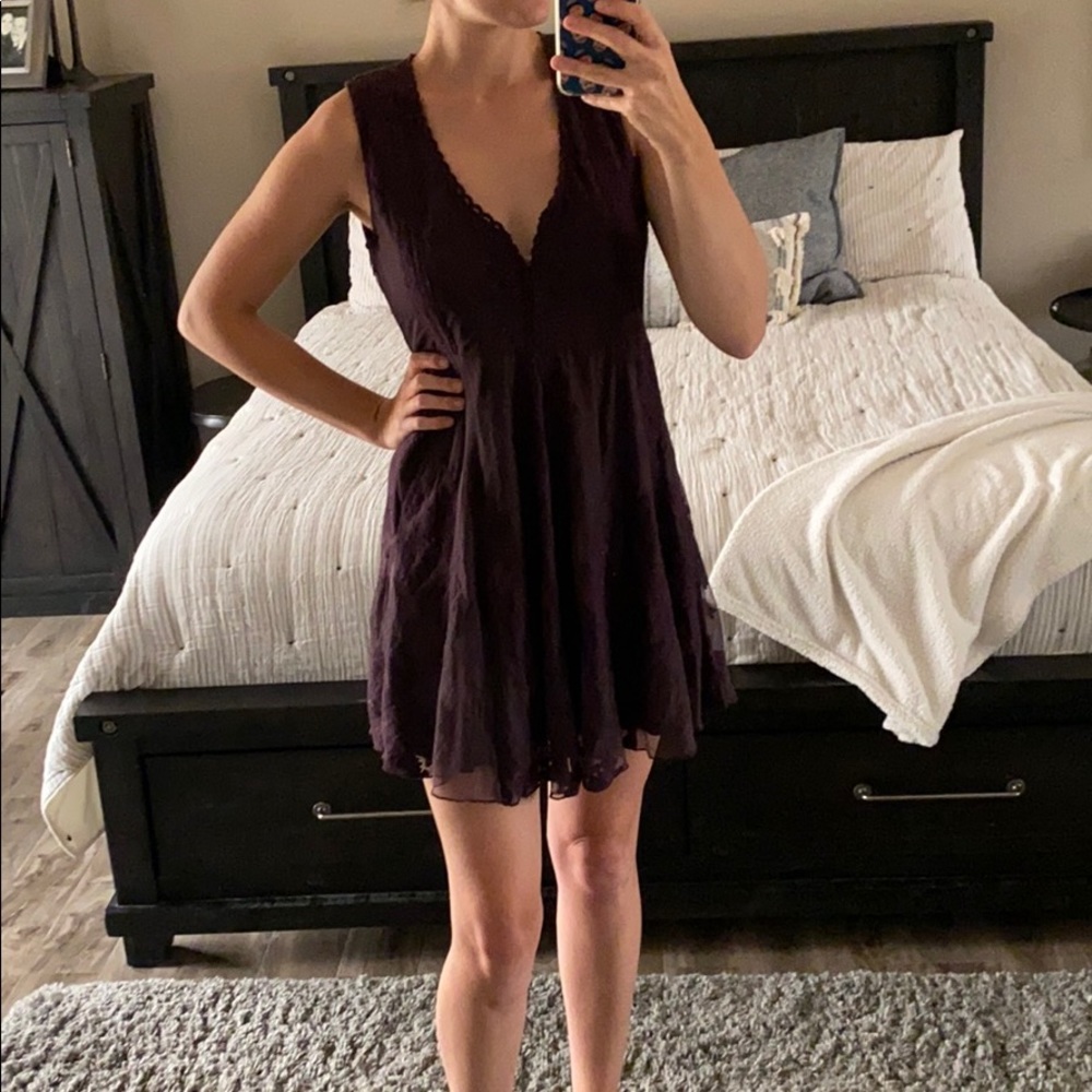 Shyanne Purple Lace Dress